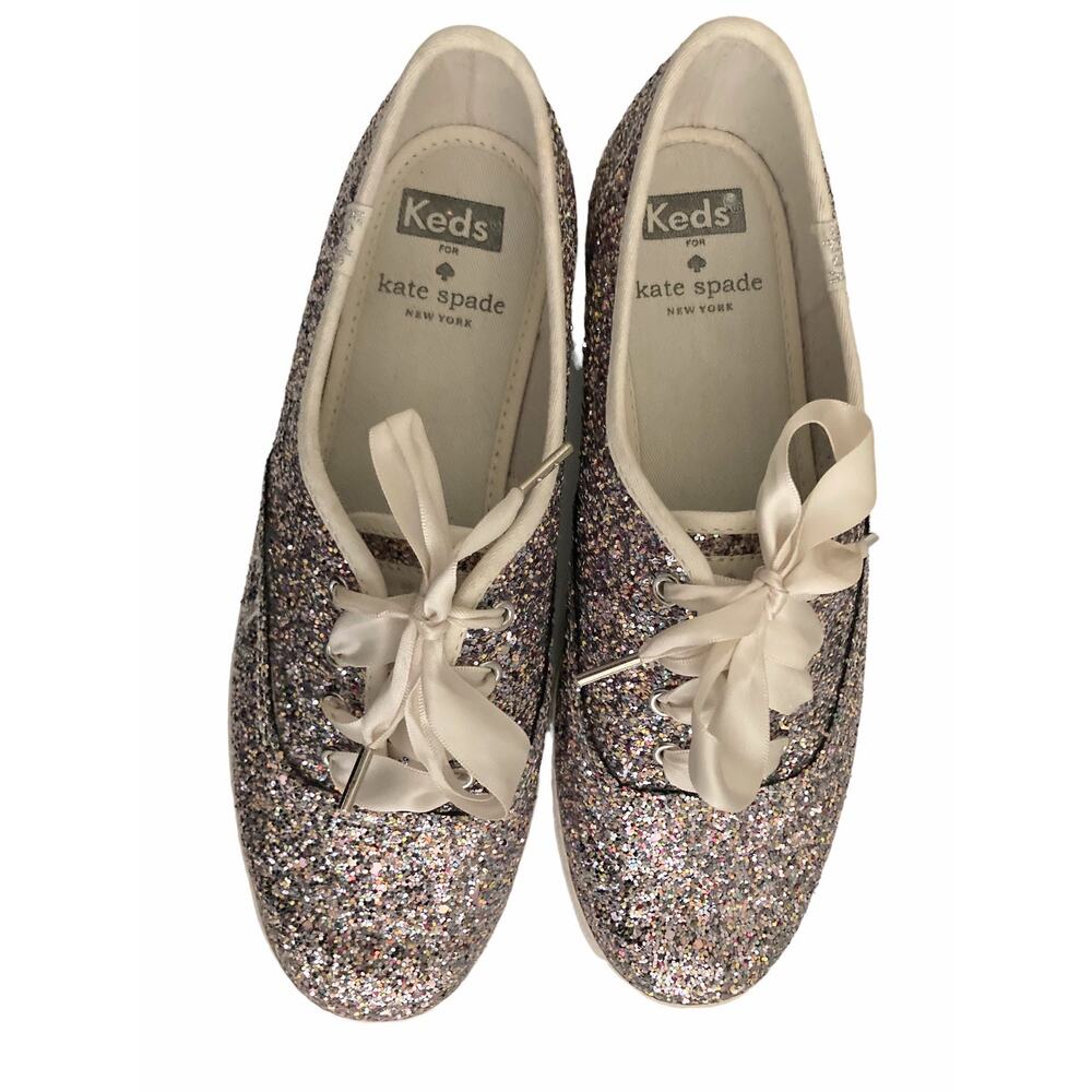 Keds X Kate Spade New York Special Edition Champion Glitter Sneakers Size 7
